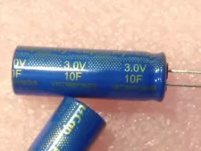 10F 3V 85° 10Farad Supercapacitor for quality use $1.12 - $0.74 /ea.