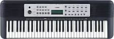 Yamaha YPT270 61-Key Portable Keyboard With Power Adapter - Black