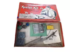 Vintage A.C. Gilbert Kaster Kit Lead Toy Mold Maker with Horse Mold, FOR PARTS!