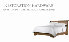 Restoration Hardware Marston Bed Queen sleigh Beautiful Shape Pick Up Only RH