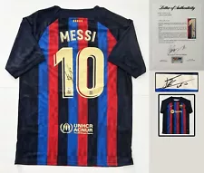 Lionel Messi Signed Jersey FC Barcelona Barca PSA/DNA COA