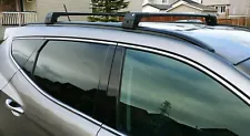 Black Roof Rack Cross Bars For Buick Regal Tourx 2018-2019-2020-2021 Flush Rail (For: 2020 Buick Regal TourX)