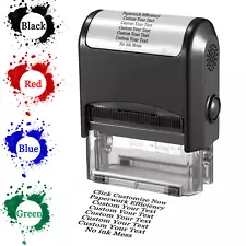 Custom Stamp Self-Inking Personalized Rubber Stamps for Business Up to 8 Lines