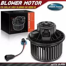 A/C Heater Blower Motor w/Fan Cage for Chevy Silverado 1500 2500 3500 GMC Sierra