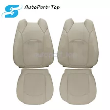 HOT SALE Front Replacement Seat Covers Leather Tan For GMC Acadia 2008-2012 4PCS