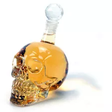 Crystal Skull Head Glass Vodka Bottles Skull Bottle Gothic Wine Whiskey Decanter