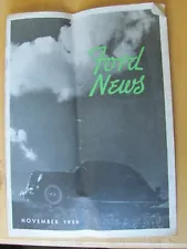 NOV 1936 FORD CAR DEALER SALES NEWS MAGAZINE LINCOLN ZEPHYR V-12 FOR 1937