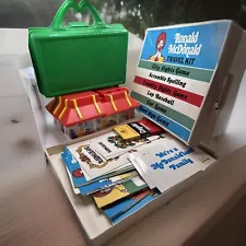 Vintage McDonalds Memorabilia Travel Kit, Playdough Playset, Happy Meal Lunchbox