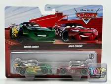 Disney Pixar Cars Conrad Camber #82 and Jonas Carvers #123 New 2 packs 2023