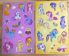 MY LITTLE PONY STICKERS 2 SHEETS FREE SHIP SALE