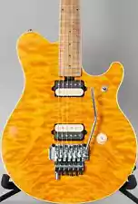 Ernie Ball Music Man Van Halen Signature Amber Quilt Top Electric Guitar