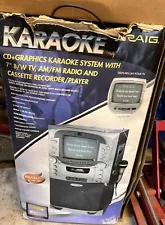 Craig karaoke machine with screen