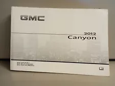 2012 GMC Canyon OEM Owner's Manual, FREE SHIPPING!