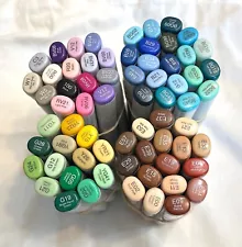 Copic .Sketch Too Double Ended Markers lot of 67 No Duplicates BRAND NEW!!