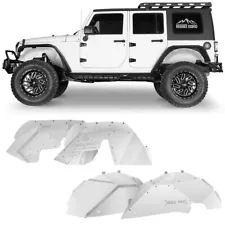 Aluminum Front / Rear Inner Fender Wheel Well Liners Fit 07-18 Jeep Wrangler JK (For: Jeep)