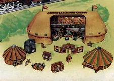 Reproduction American Flyer Cardboard Circus Tent & Accessory Set