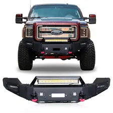 Ronghui for 2011-2016 Ford F250/F350/F450 New Front Bumper w/Winch Plate+D-Rings