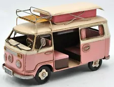 1966 BUS MODEL, VINTAGE CAMPING BUS, CAMPER MODEL 1:20-SCALE FOR HOME DECOR SALE