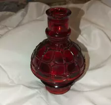 2 Vintage Wheaton Ruby Red Glass Bottles - Great Condition!