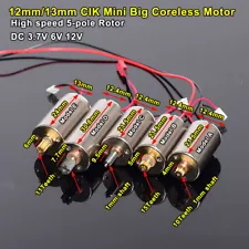 Mini 5-Pole Big Coreless Motor DC 3.7V 5V 6V 12V High Speed Engine replace Maxon