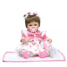 2PC Newest Fashion Simulation Dolls Reborn Doll Baby Toy Cute Gift Baby Nipple3