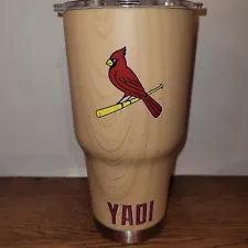 YADIER MOLINA St. Louis Cardinals YADI Light Brown Tumbler SGA 30 Oz