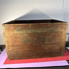 Vintage Remington Shur Shot Wood Crate Box Ammo Camping Storage Advertising Old