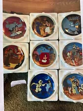 Lot of 8 Bradford Exchange Disney Aladdin Plates Limited Edition Collection New