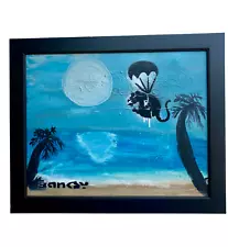 Banksy Beach Jumper Graffiti Art Painting (2015) ð·️SALE