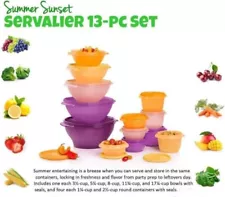 Tupperware ð¥Sale Summer Sunset Servalier 13pc Set