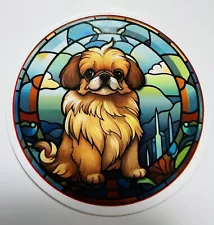 Pekingese Dog 2” Vinyl Sticker for Phone, Car, Laptop, Bottle, Notebook, Memory