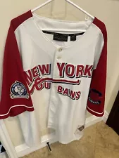 Vintage New York Cubans Baseball Jersey 5XL White & Red 17 Negro League Used