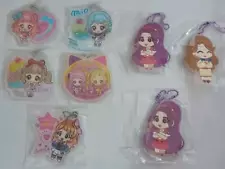 Japanese antique Aikatsu 3 rubber strap 5 key chain service price not for sale