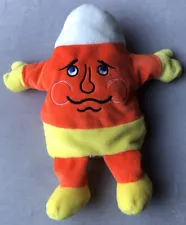 Snuggle Me Candy Corn 13” Plush Toy Stuffed RARE HALLOWEEN PUPPET Yellow Orange