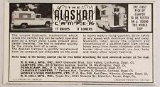 1963 Print Ad The Alaskan Camper It Raises It Lowers Pickup Truck