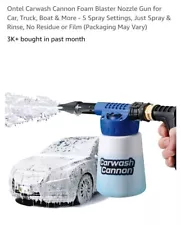 Nozzle Spray Car Wash Gun Cannon Soap Foam Dirt Dust Blaster Hose Thick Sprayer