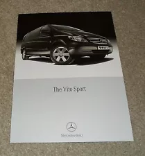 Mercedes Vito Sport Brochure Flyer 2011