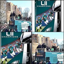 Philadelphia Eagles Super Bowl 52 Dvd For Champions 2018 Lii XL SET Collection