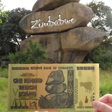 100 Trillion Zimbabwean Dollar Commemorative Banknote Non-currency Collection