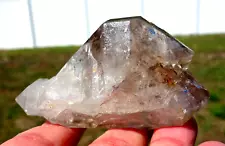 Natural TIBETAN Smoky Quartz Crystal Point DT SCEPTER Double Terminated For Sale