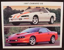 1997 CHEVROLET CAMARO SS Sales / Specifications Flyer - Original