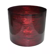 Gauge 0.5mm Celluloid Sheet Drum Wrap Musical Instrument Deco Red Silk