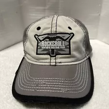 Rock&Roll Denim Baseball Hat Cap, Grey, Distressed, Lightly Worn, EUC!