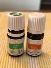 Young Living Essential Oils Laurus Nobilis 5ml, Opened/Not Used + Orange 5ml 2