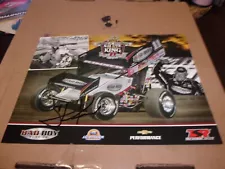 2014 AUTOGRAPHED #11 STEVE KINSER"BAD BOY BUGGIES" WOO SPRINT CAR POSTCARD