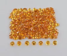 Natural yellow Citrine 4mm Round Cut loose Gemstone for sale Wholesale