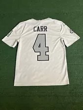 Derek Carr Las Vegas Raiders Nike Team Apparel Color Rush White Jersey Mens S