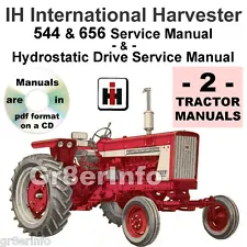 IH International 544 656 TRACTOR SHOP & Hydrostatic Drive SERVICE -2- MANUALS CD