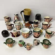 19x Vintage Toby Jugs/Teapots Sandland Artone Sylvac Northlodge 1.95kg(F6) W#939