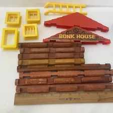 lincoln logs bunk bed windows and ladder